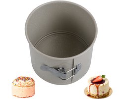 KingHoff KH-1980 Hoge Cakevorm - Rond - Diameter 16 cm, Hoogte 13 cm - Marmer Non-Stick Laag - Ovenbestendig tot 220°C - Bakvorm - Ovenvorm - Taartvorm