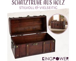 Kingpower Selection: Houten schatkist – Doos met slot, schatkistje, houten kist
