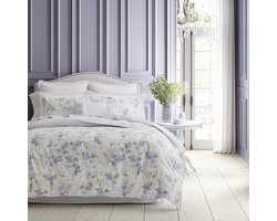 Kingsize Dekdoosovertrekset Pluche Fluweel Bloemmotief Woondecoratie