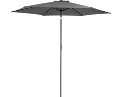 Kingsleeve Parasol Ø300cm - UV-bescherming 50+ Slinger - Antraciet