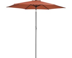 Kingsleeve Parasol Tahitit Ø300cm – Slinger & Kantelbaar - Terracotta