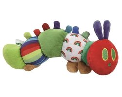 Kingspoint Rupsje Nooitgenoeg knuffel - Kleurrijke baby knuffel van 19 cm