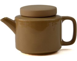 Kinta theepot stoneware - mat en hoogglans geel- 950 ml - fairtrade