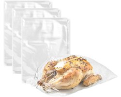 Kinvara Ovenzakken - 72x stuks - kunststof - transparant - 38 x 26,5 cm