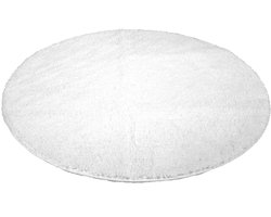 Kinzler J-10001/00 Witte badmat, microvezel, 90 cm rond