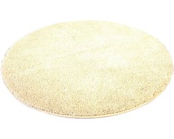 Kinzler J-10001/01 natuurlijke badmat, microvezel, 90 cm rond