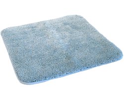 Kinzler J-10003/16 lichtblauwe badmat, microvezel, 50x55 cm zonder uitsparing