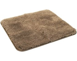 Kinzler J-10003/52 bruine badmat, microvezel, 50x55 cm zonder uitsparing