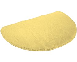 Kinzler J-10005/06 gele douchemat, microvezel, 50x80 cm halfrond