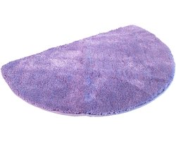 Kinzler J-10005/22 Lila douchemat, microvezel, 50x80 cm halfrond