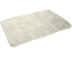 Kinzler J-10006/30 Zilveren badmat, microvezel, 60x100 cm