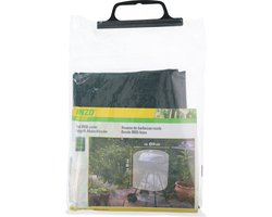 Kinzo BBQ Hoes - BBQ Beschermhoes voor Ronde Barbecues - Waterdicht - Slijtvast en Recyclebaar Polyethyleen - 70 x 80 CM - Zwart