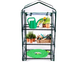 Kinzo Garden - Plastic broeikas - 3 verdiepingen - 69 x 49 x 125cm - Groen