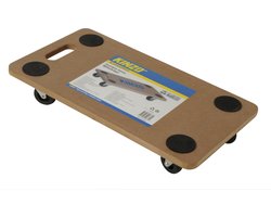 Kinzo Meubelroller - Meuvelverplaatser - 4 Zwenkwielen - Anti-Slip - Handgreep - MDF - Max 150Kg - 56x30Cm