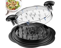 Kip shredder – Vleesmolen - Vlees shredder - Chicken shredder - Handmatige vleesmolen - Keukengereedschap - Kunststof - Zwart - LOUZIR