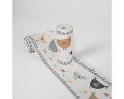 KIPPEN BEHANGRAND | Zelfklevend - grijs creme bruin - A.S. Création Lovely Kids