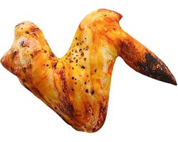 Kippenbeen Kussen Knuffel 20cm - Simulatie Voedsel Knuffel - Kippenvleugel Drumstick - Gefrituurd Kussen - Zacht Sierkussen - Home Decor - Verjaardagscadeau