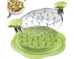 Kippenmolen - Vleesmolen - kip shredder - Handmatige vleesmolen - Keukengereedschap - Kunststof - Groen