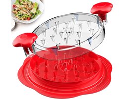 Kippenmolen - Vleesmolen - kip shredder - Handmatige vleesmolen - Keukengereedschap - Kunststof - Rood