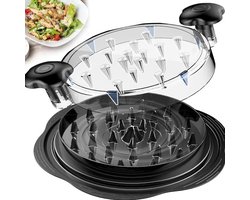 Kippenmolen - Vleesmolen - kip shredder - Handmatige vleesmolen - Keukengereedschap - Kunststof - Zwart