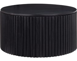 KIRKWOOD - Salontafel - Zwart - Mangohout