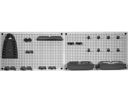 KIS - 2 Gereedschapsborden - Incl. haken, klemmen, bakjes en meer