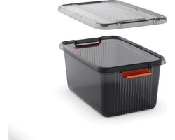 KIS K Latch Opbergbox L- met deksel - 43L - 59x39x28cm - Grijs