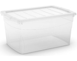 Kis Omnibox - Opbergbox met Deksel - 50L - 58,5x39x30cm - Transparant