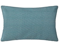 Kissen - Otto-Motiv - Baumwolle - entenblau - 30x50 cm - Blaugrun - Atmosphera createur d'interieur