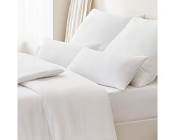 Kissenbezug 40 x 80 2er Weiß - Kopfkissenbezug 40x80 Weiss Kissen Bezug 40x80cm met Reißverschluss aus Microfysiser, Polsterbezug Doppelpack Set Pillowcase Pillowcase