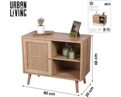 KIST MET 1 DEUR 80X39XH66CM