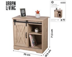 KIST MET 1 SCHUIFDEUR 70X39,5XH71,5CM