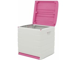 Kist Plastiken 60 x 61 x 53 cm Beige Fuchsia Plastic