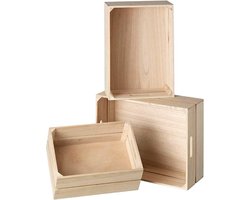 Kisten Polino ,3 delige set  40, 36 en 31,5 cm