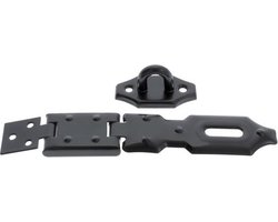 Kistoverval verzinkt, zwart 120 mm