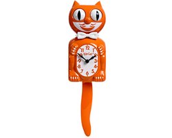 Kit-Cat Klock Orange Harvest Herfst Editie wandklok bewegende staart