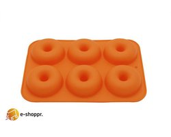 Kitchen Princess  Siliconen Donutvorm - Donut Bakvorm - Anti Kleeflaag - 6 Donuts
