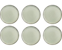 Kitchen Trend servies Zeegroen Ocean 24 cm bord set van 6