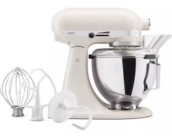 Kitchenaid Artisan 5KSM95PSEPL - Keukenmachine - 4,3L - Porselein wit - 3 Menghaken
