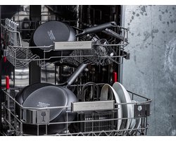 KitchenAid Classic Forged Aluminium wok ø28cm - zwart - inductie - anti-aanbak - PFAS-vrij