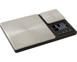 KitchenAid Digitale Keukenweegschaal Met Glazen Blad, 5000 Gram Droog / 5000 Milliliter Vloeistofweegcapaciteit Zwart