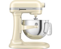 KitchenAid keukenmachine - Artisan - In hoogte verstelbare kom - 375 W - 11 snelheden - 3 RVS accessoires - 5,6L - Amandel