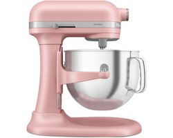 KitchenAid keukenmachine - Artisan - In hoogte verstelbare kom - 375 W - 11 snelheden - 3 RVS accessoires - 6,6L - Roze