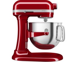 KitchenAid keukenmachine - Artisan - In hoogte verstelbare kom - 375 W - Krachtig met 11 snelheden - Roestvrijstalen accessoires - 6,6L - Keizerrood