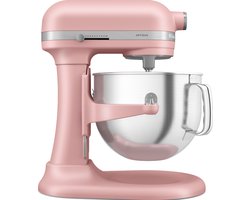 KitchenAid keukenmachine - Artisan - In hoogte verstelbare kom - 375 W - Krachtig met 11 snelheden - Roestvrijstalen accessoires - 6,6L - Roze
