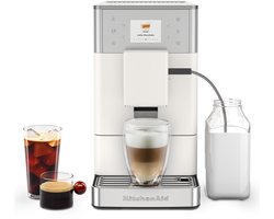 KitchenAid KF3 5KES8453EPL - Volautomatische Espressomachine – 15 recepten - Met Ijskoffiefunctie - Wit