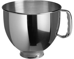 KitchenAid Kom RVS 4,83L - Keukenmachine accessoire - Geschikt voor alle Kitchenaid keukenmixers