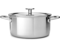 KitchenAid Multi-Ply RVS Kookpan - ø24 cm - 4,9L - inductie - PFAS-vrij