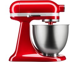 KitchenAid Standmixer - Mini mixer met kantelbare kop, accessoires en capaciteit van 3,3L - Rood