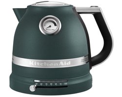 KitchenAid Waterkoker met temperatuurregeling - 1,5 L - Artisan - Retro waterkoker dubbelwandig - 2400 W - Groen